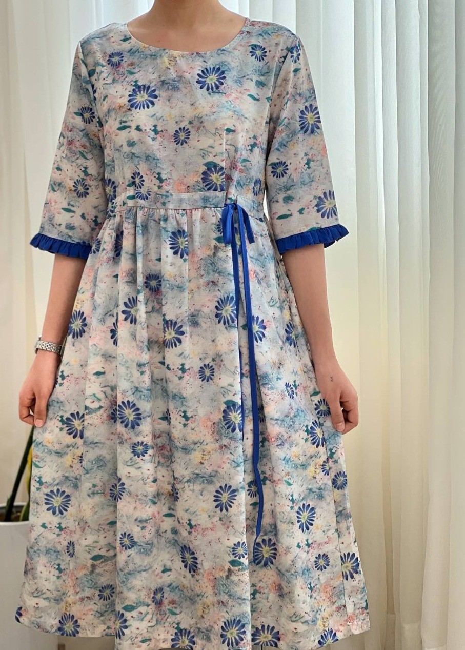 پيراهن کمر گتر کرپ کد 1653