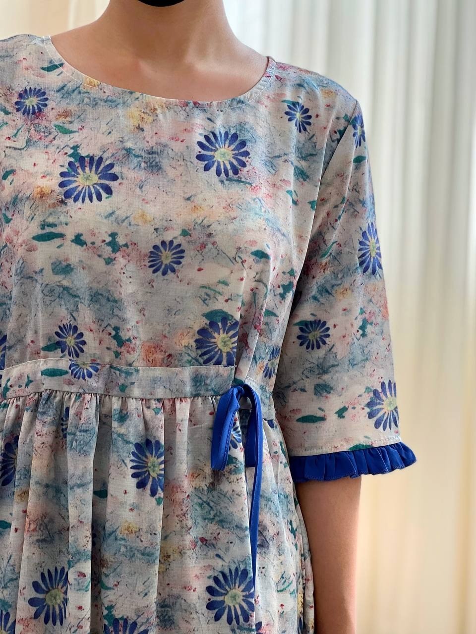 پيراهن کمر گتر کرپ کد 1653