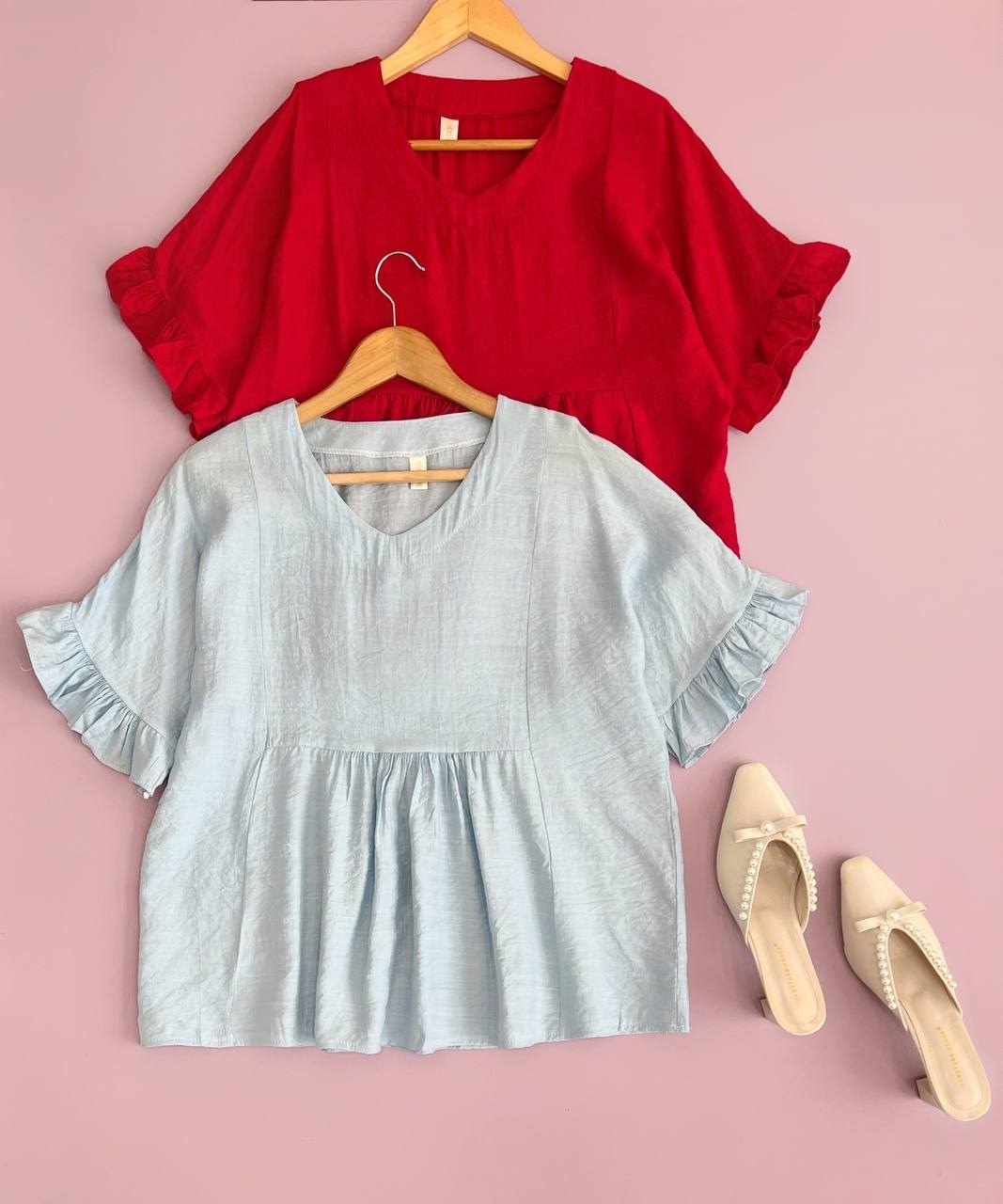 شوميز استين کيمنو چين دار کد 1671