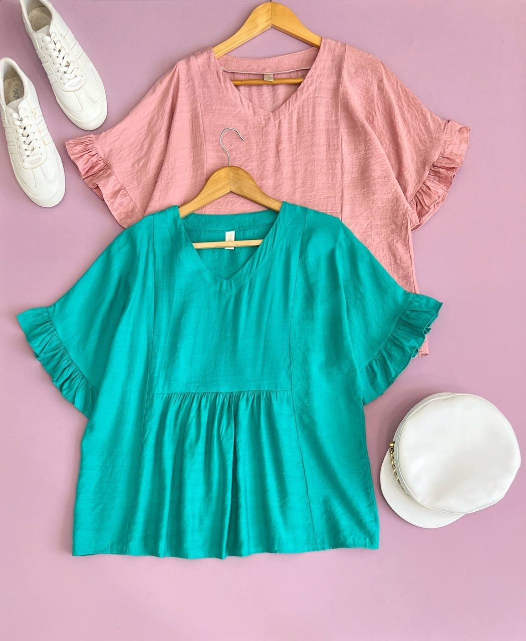 شوميز استين کيمنو چين دار کد 1671