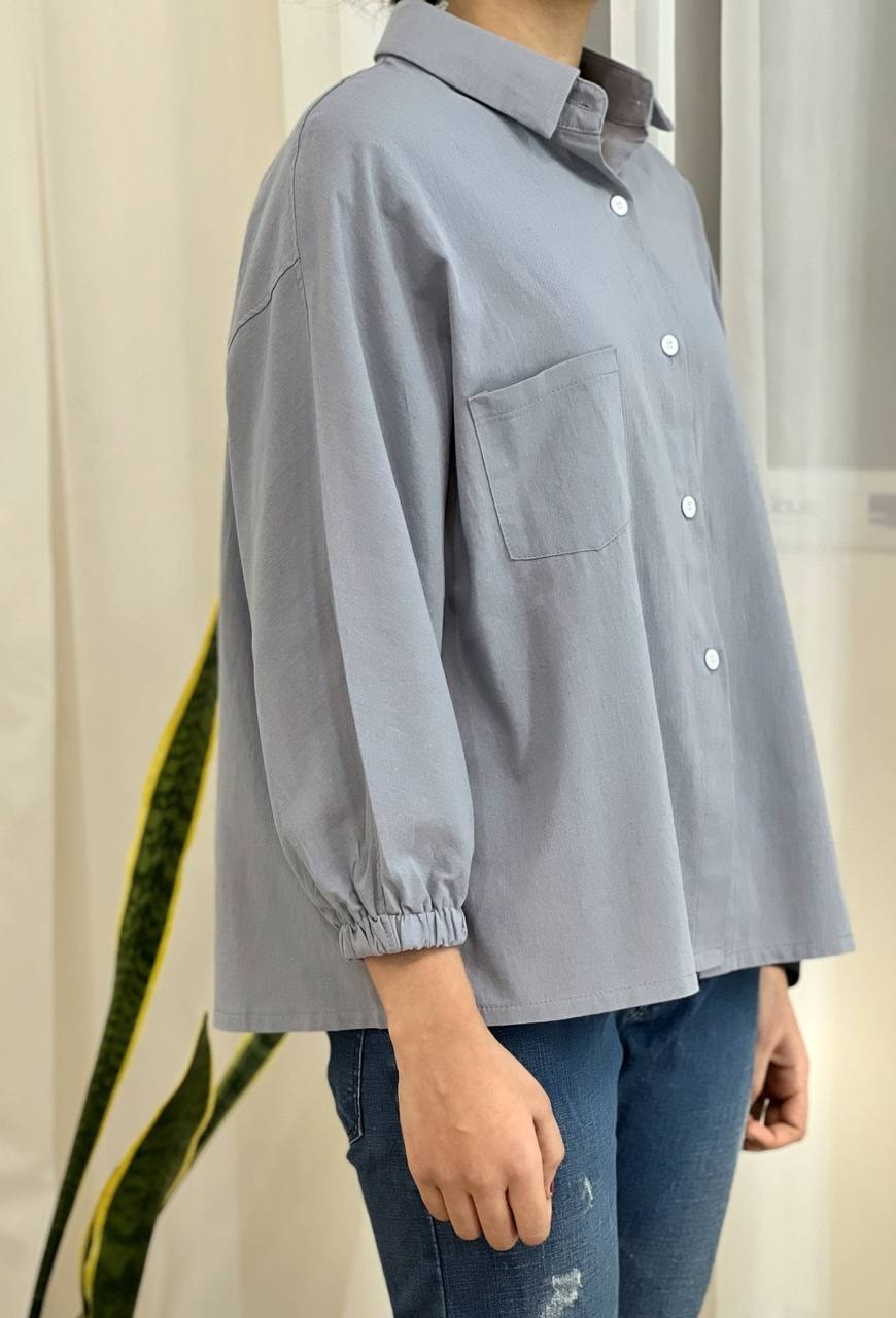 شوميز کنف آستين کيمونو کد 1606