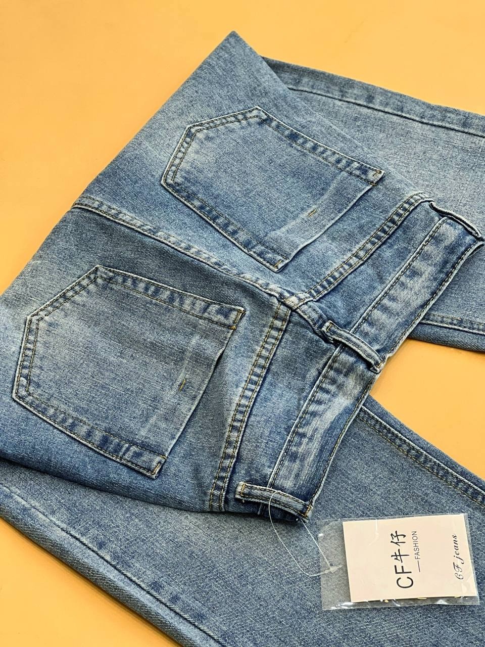 شلوار جين نيم بگ کد 1632