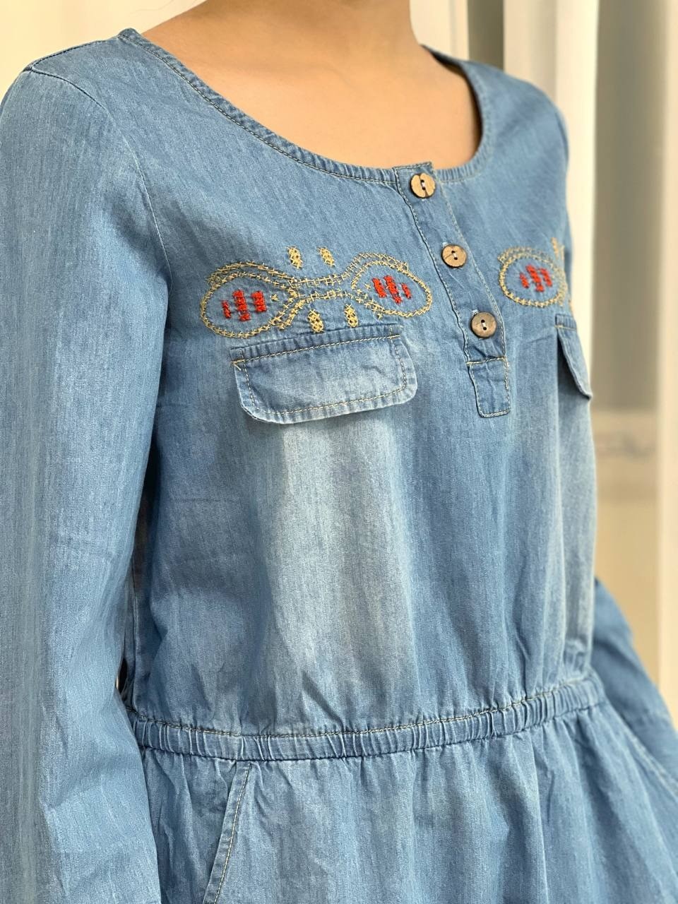 تونيک جين گلدوزي شده کد 1609