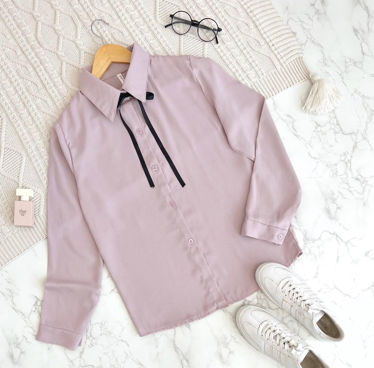 شوميز يقه دار جلو دکمه دار کد 1479