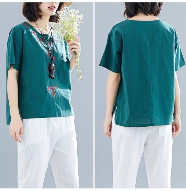 شوميز کنف گلدوزي شده کد 1617