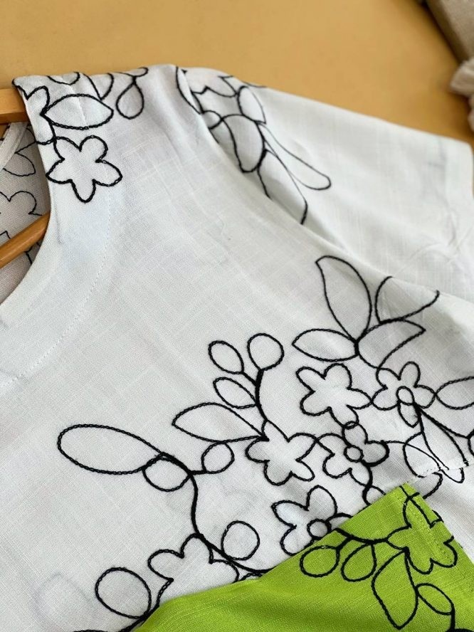 شوميز نخ گلدوزي شده کد 1624  