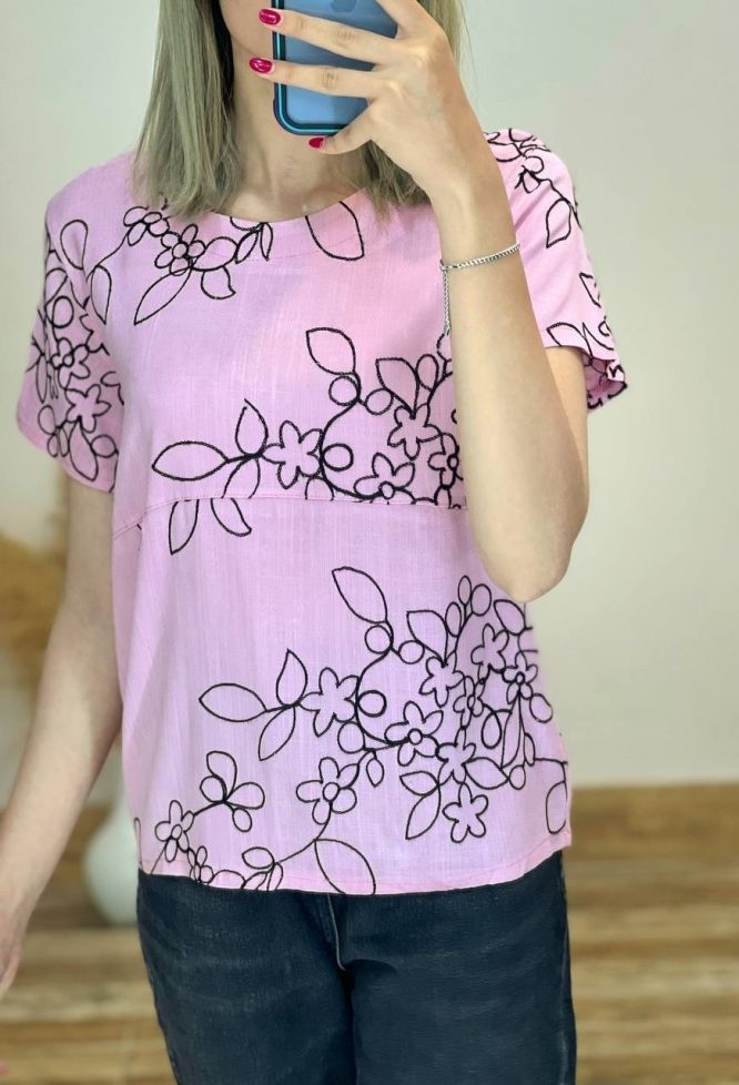 شوميز نخ گلدوزي شده کد 1624  