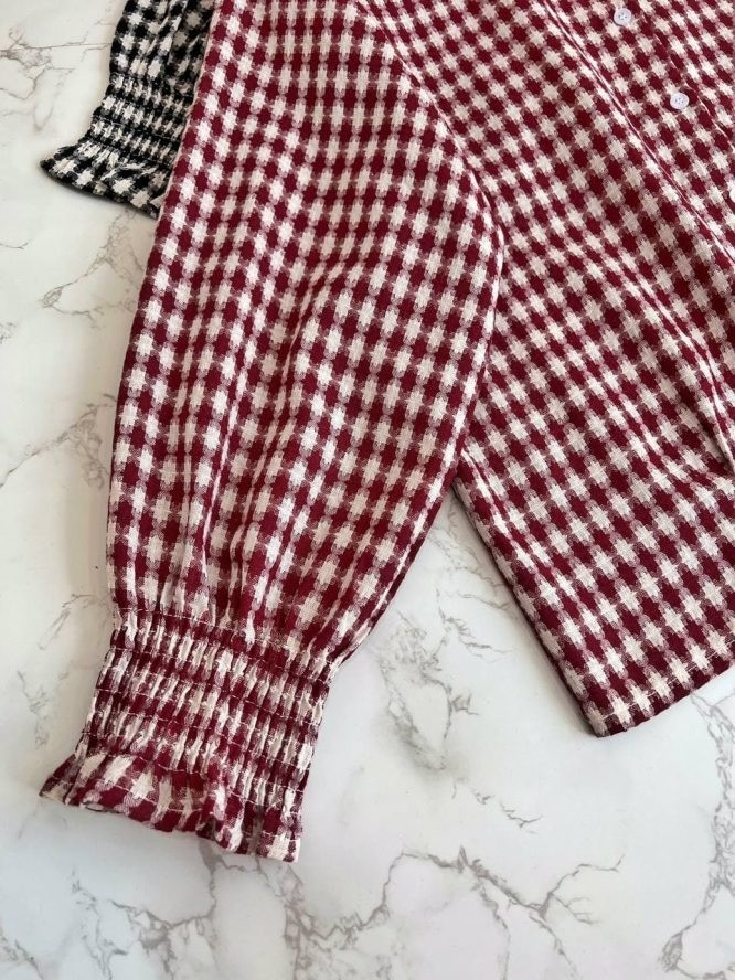 شوميز آستين پف آستين کش کد 1509