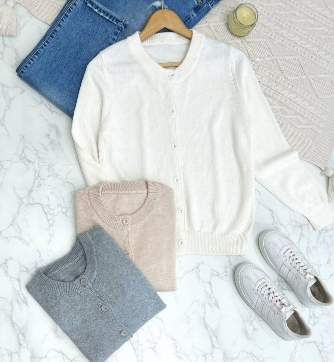 ژاکت بافت ساده کد 1270