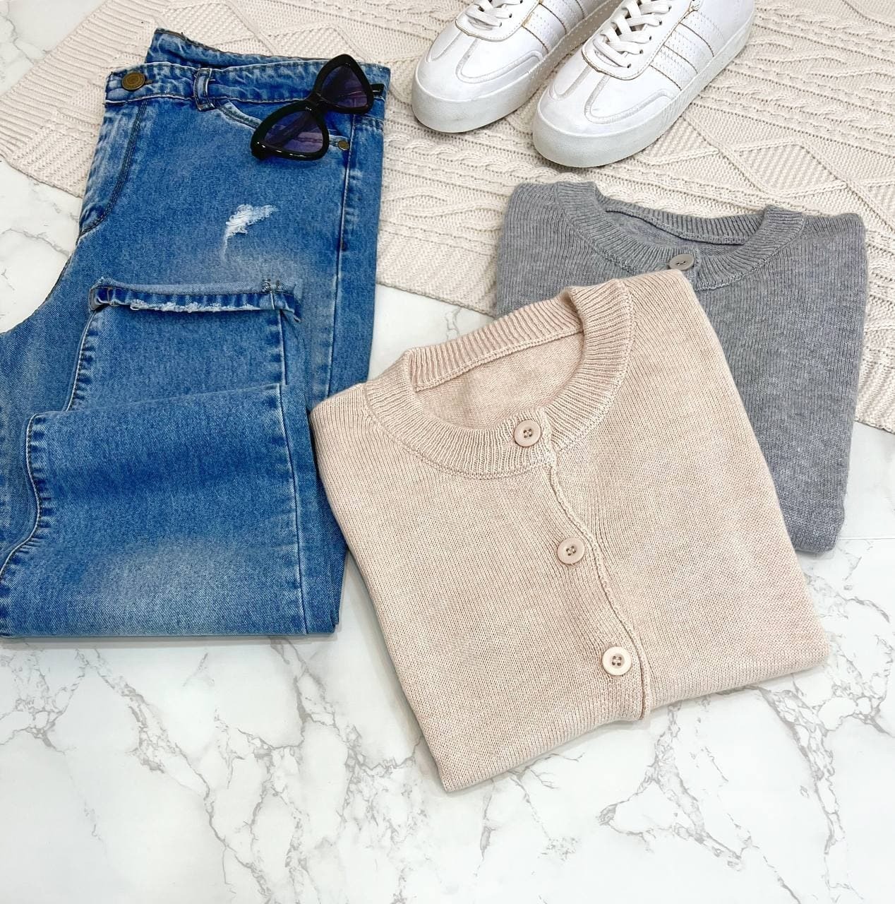 ژاکت بافت ساده کد 1270