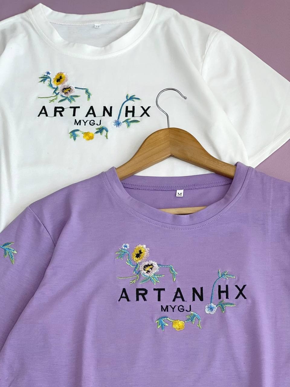 تيشرت نخ و پنبه گلدوزي شده کد 1660