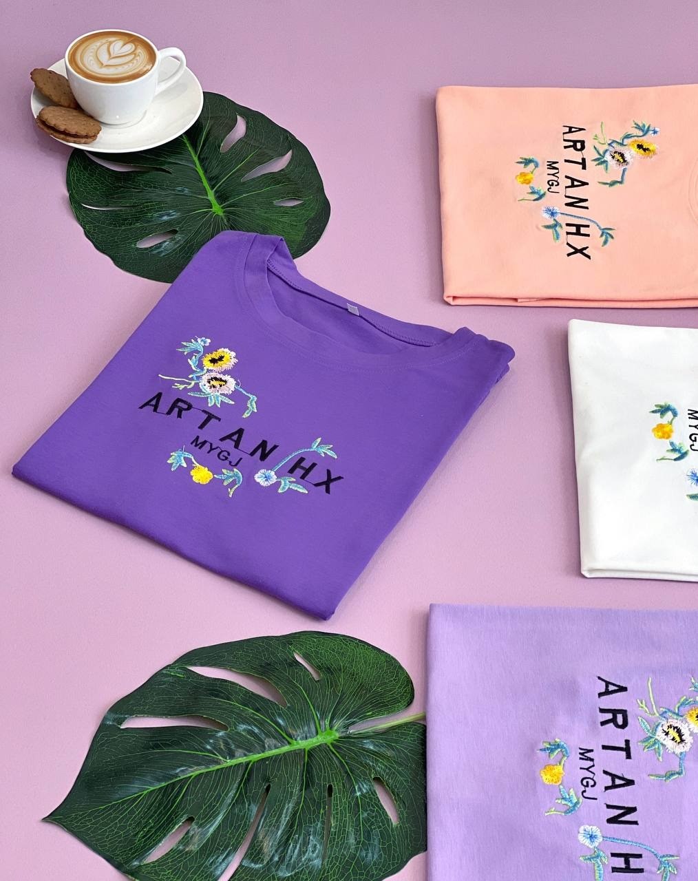 تيشرت نخ و پنبه گلدوزي شده کد 1660