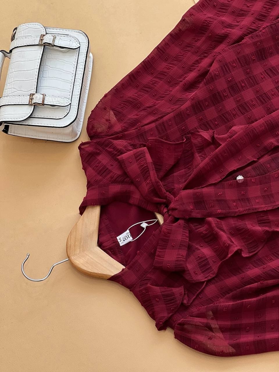 شوميز حرير اشکي آستردار کد 1540