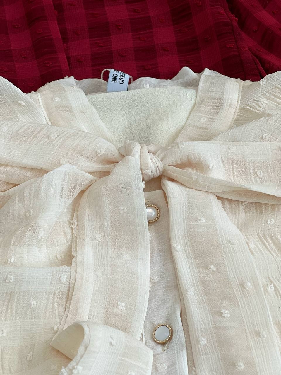 شوميز حرير اشکي آستردار کد 1540