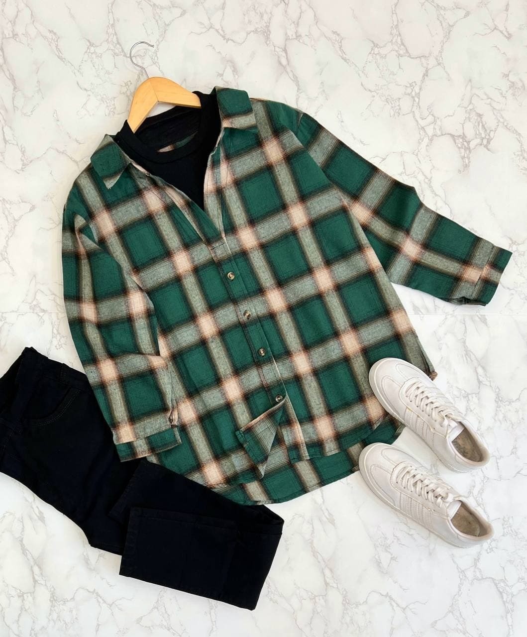 شوميز چهارخونه کد 1517