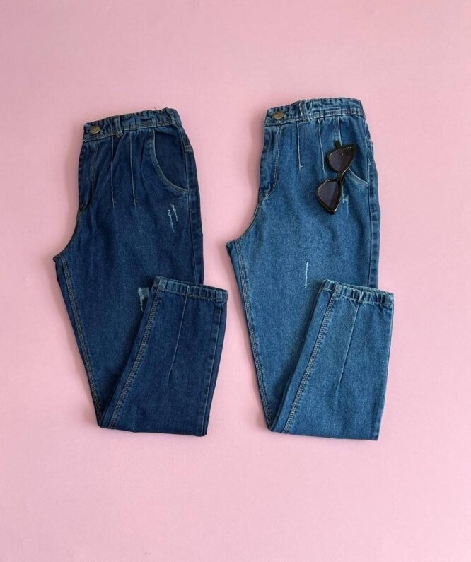 شلوار جين مام فيت کد 1668