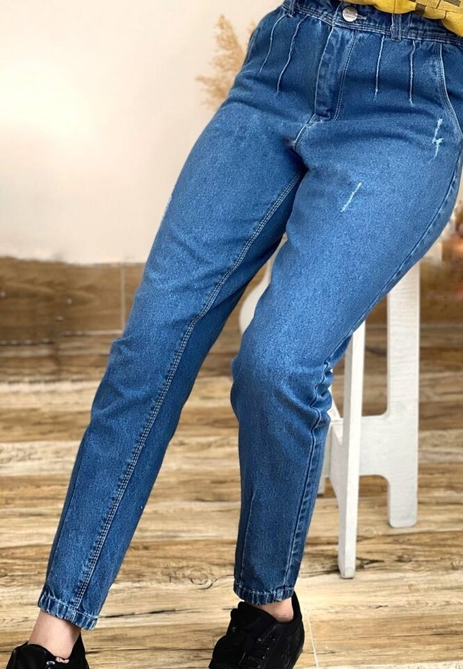 شلوار جين مام فيت کد 1668