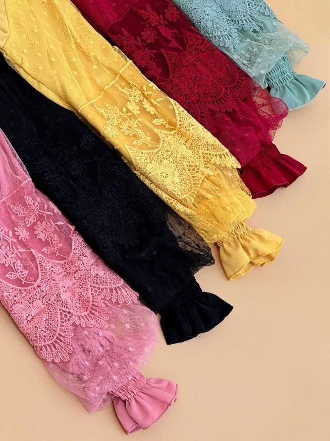 شوميز مجلسي آستين گيپور کد 1565