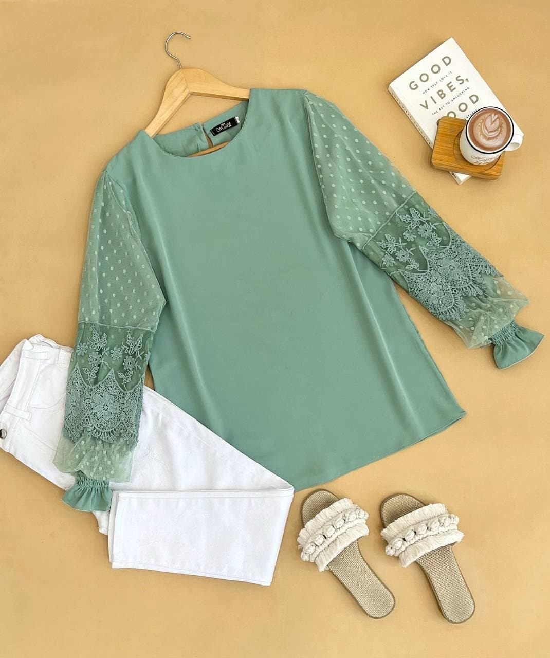 شوميز مجلسي آستين گيپور کد 1565