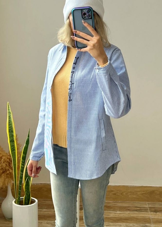 شوميز مانتويي آستر تمام خز دار کد 1473