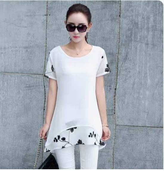 شوميز کرپ حرير گلدوزي کد 1097