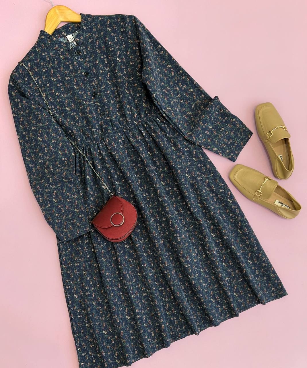 پيراهن گنف گل ريز کد 1647