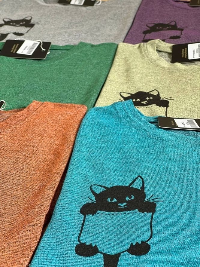 تيشرت گربه کد 1554  