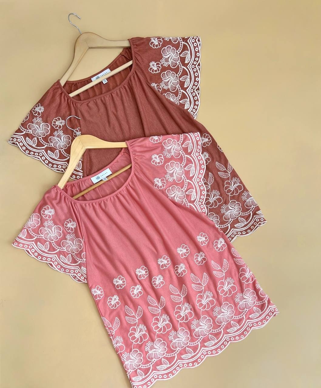 تيشرت نخ و پنبه خامه دوزي کد 1718