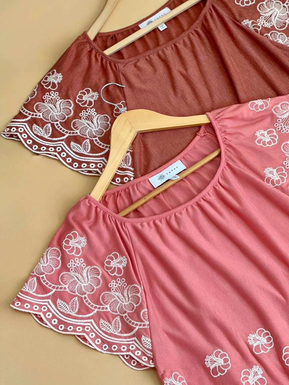 تيشرت نخ و پنبه خامه دوزي کد 1718