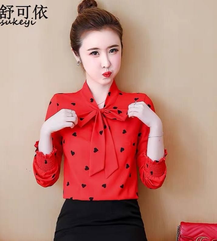 شوميز کرپ قلبي کد 1723