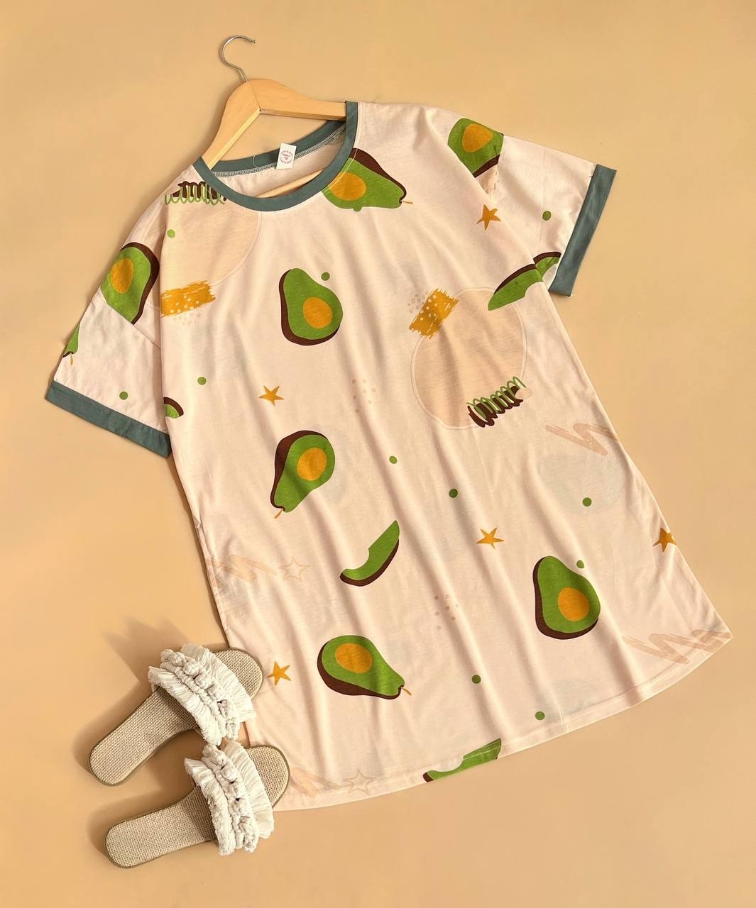 پيراهن راحتي آووکادو کد 1724