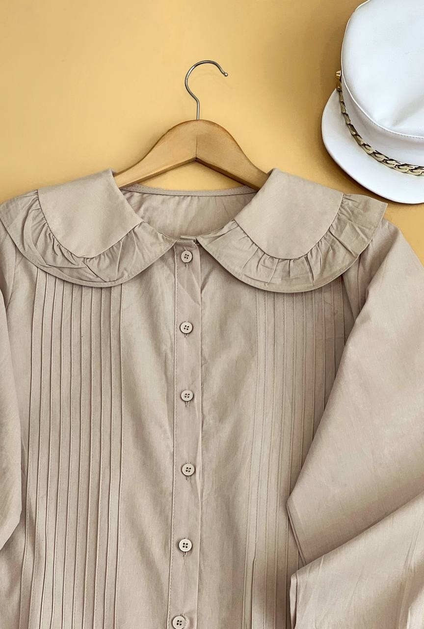 شوميز يقه ب ب جلو دکمه کد 1727