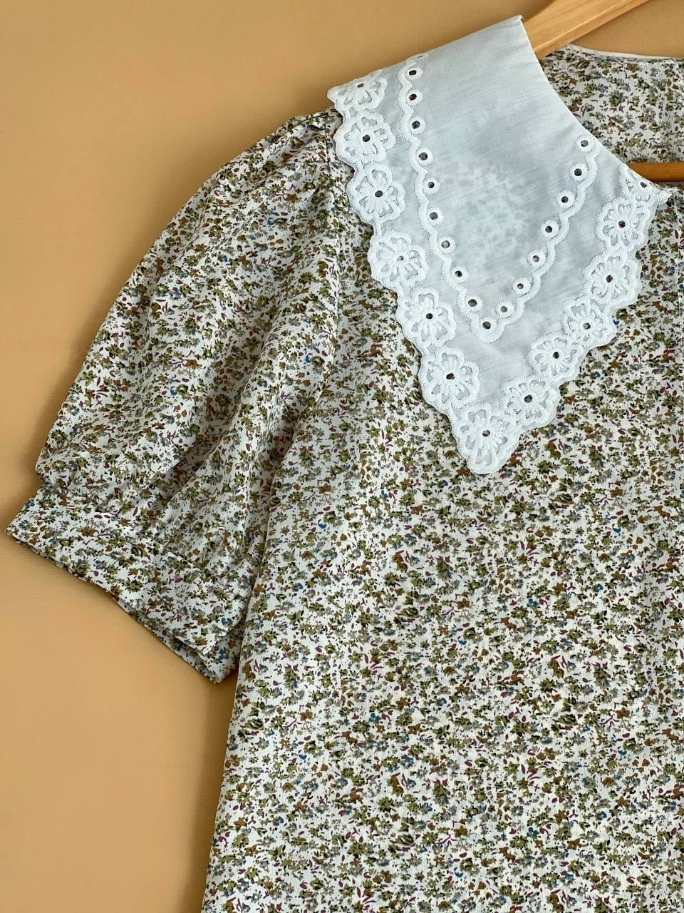 شوميز گلگلي جلو دکمه کد 1733