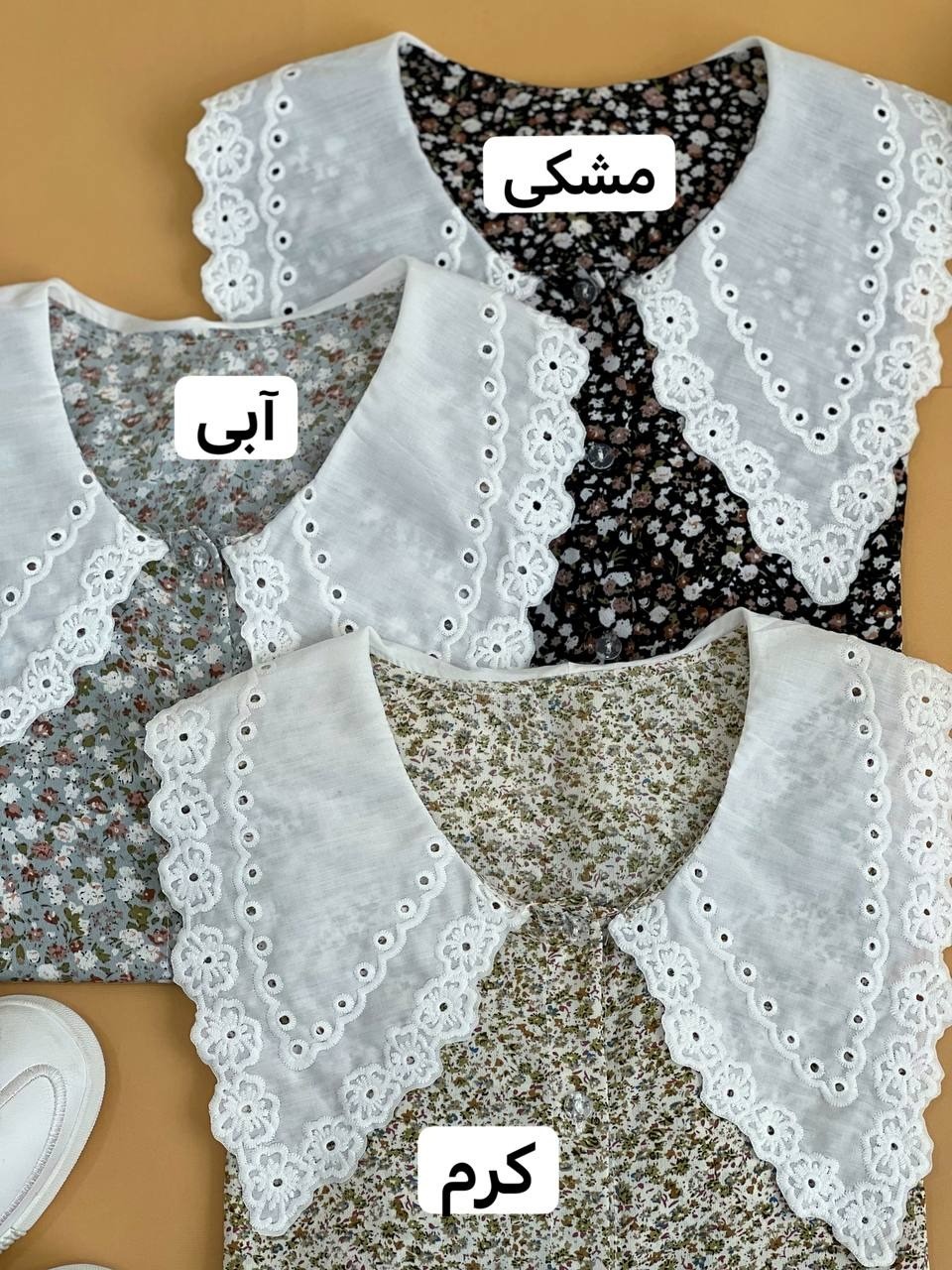 شوميز گلگلي جلو دکمه کد 1733