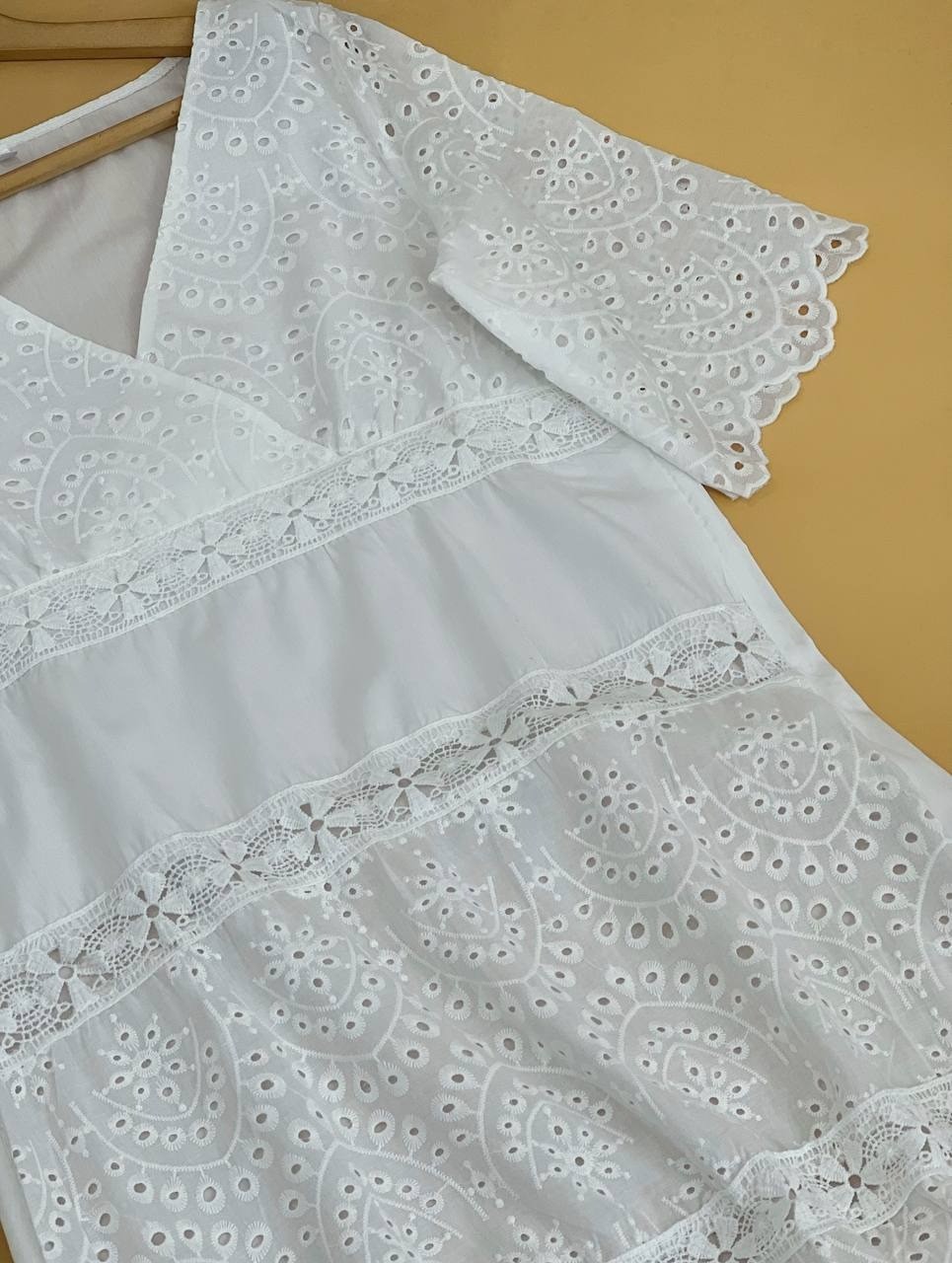 پيراهن خامه دوزي بلند کد 1743