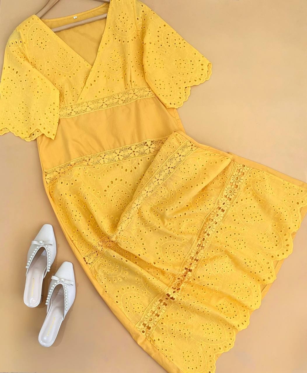 پيراهن خامه دوزي بلند کد 1743