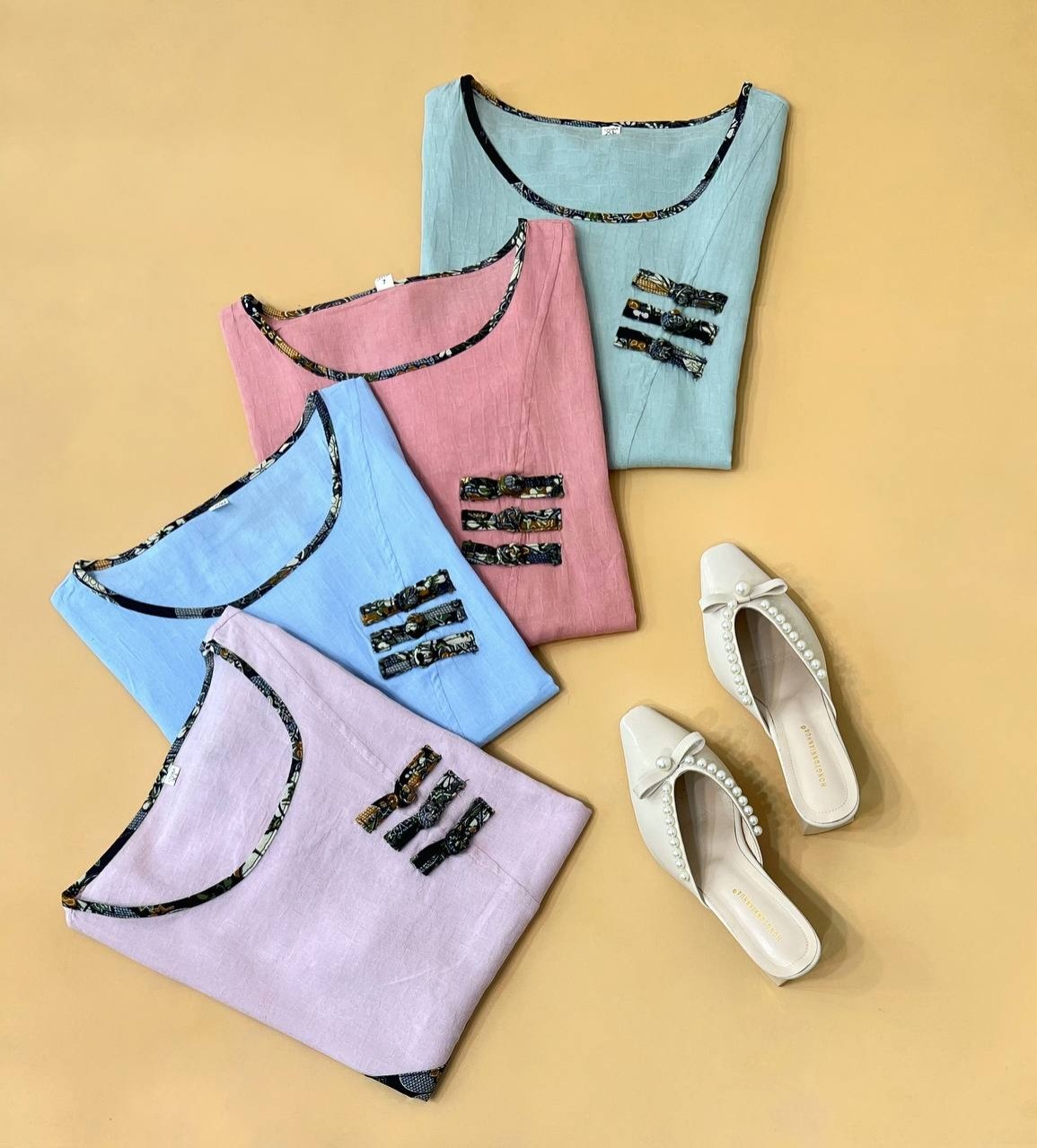 شوميز تکه دوزي کد 1744