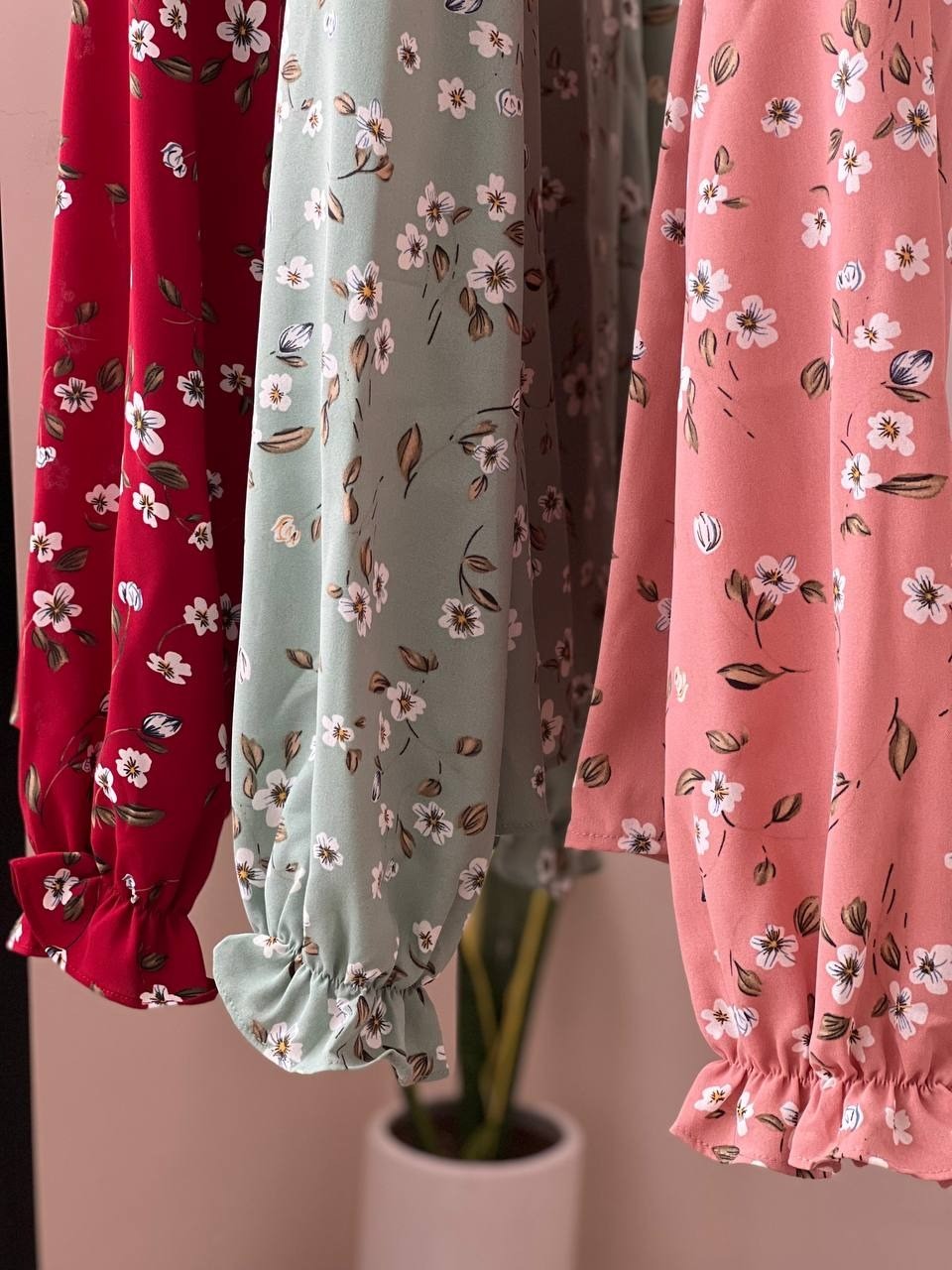 شوميز کرپ گلدار کد 1778