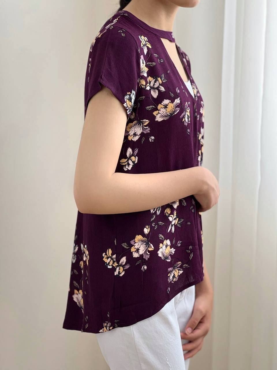 شوميز گلدار کريشه کد 1785