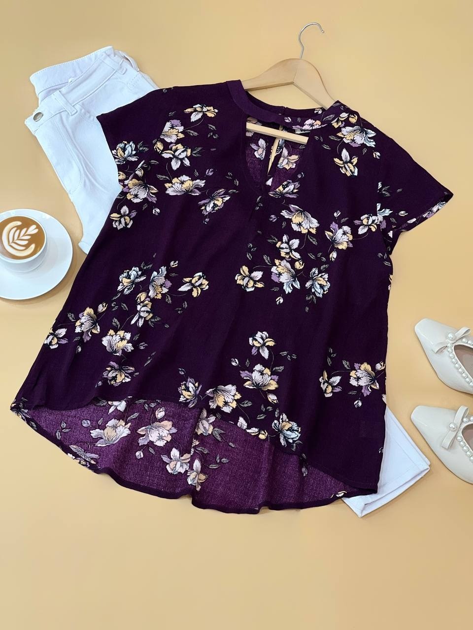 شوميز گلدار کريشه کد 1785