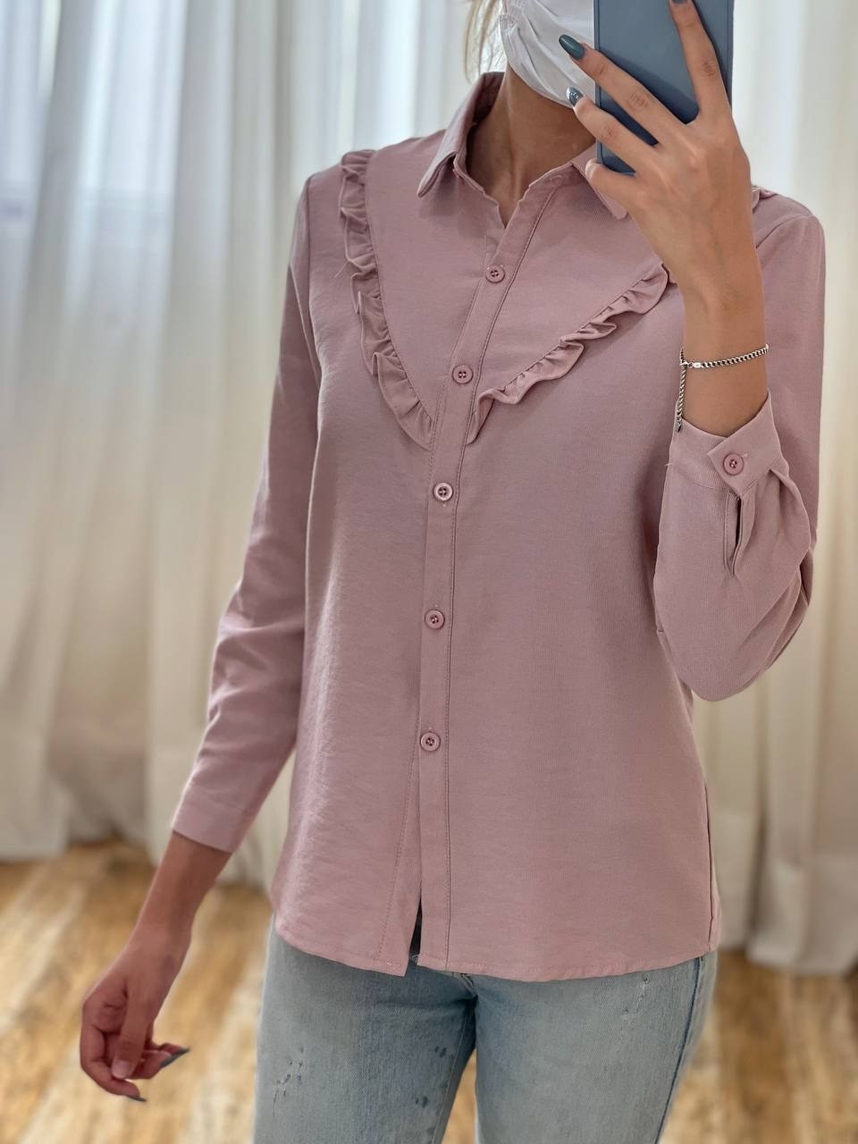 شومیز کبریتی جلو چین تینیج کد 1789