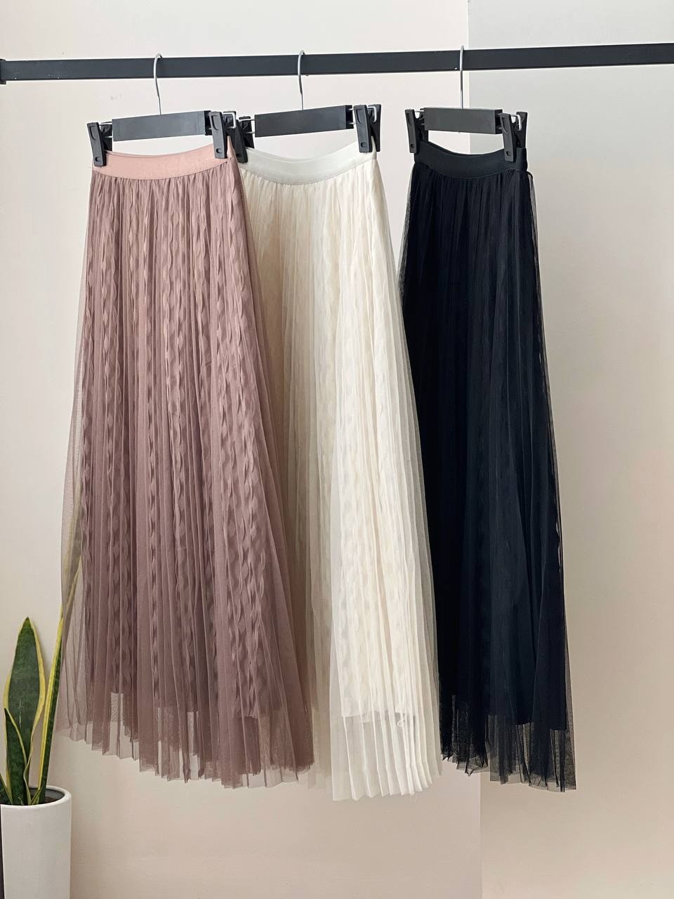 دامن پلیسه توری دو لایه کد 1794