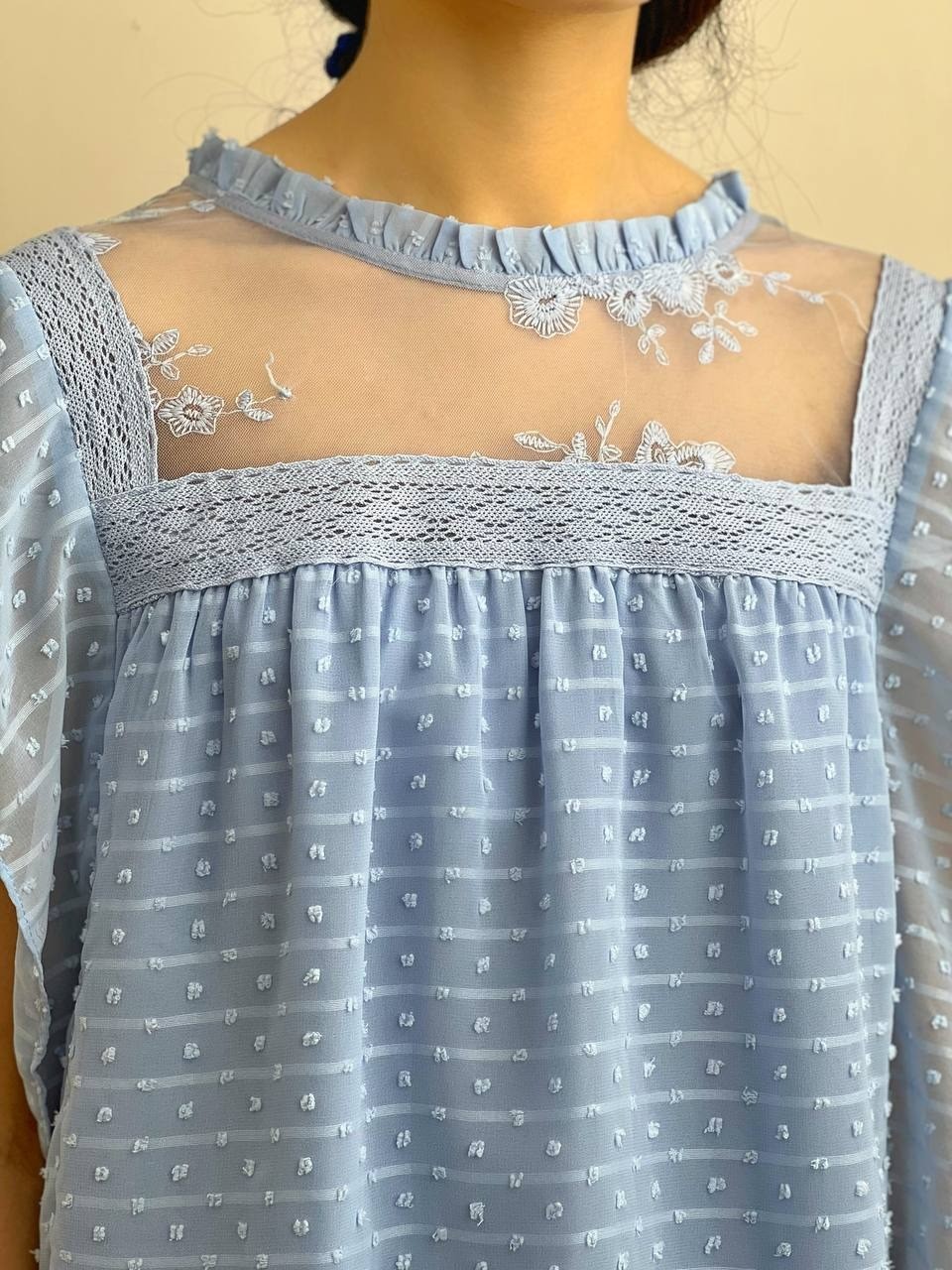 شومیز اشکی استین چین کد 1803