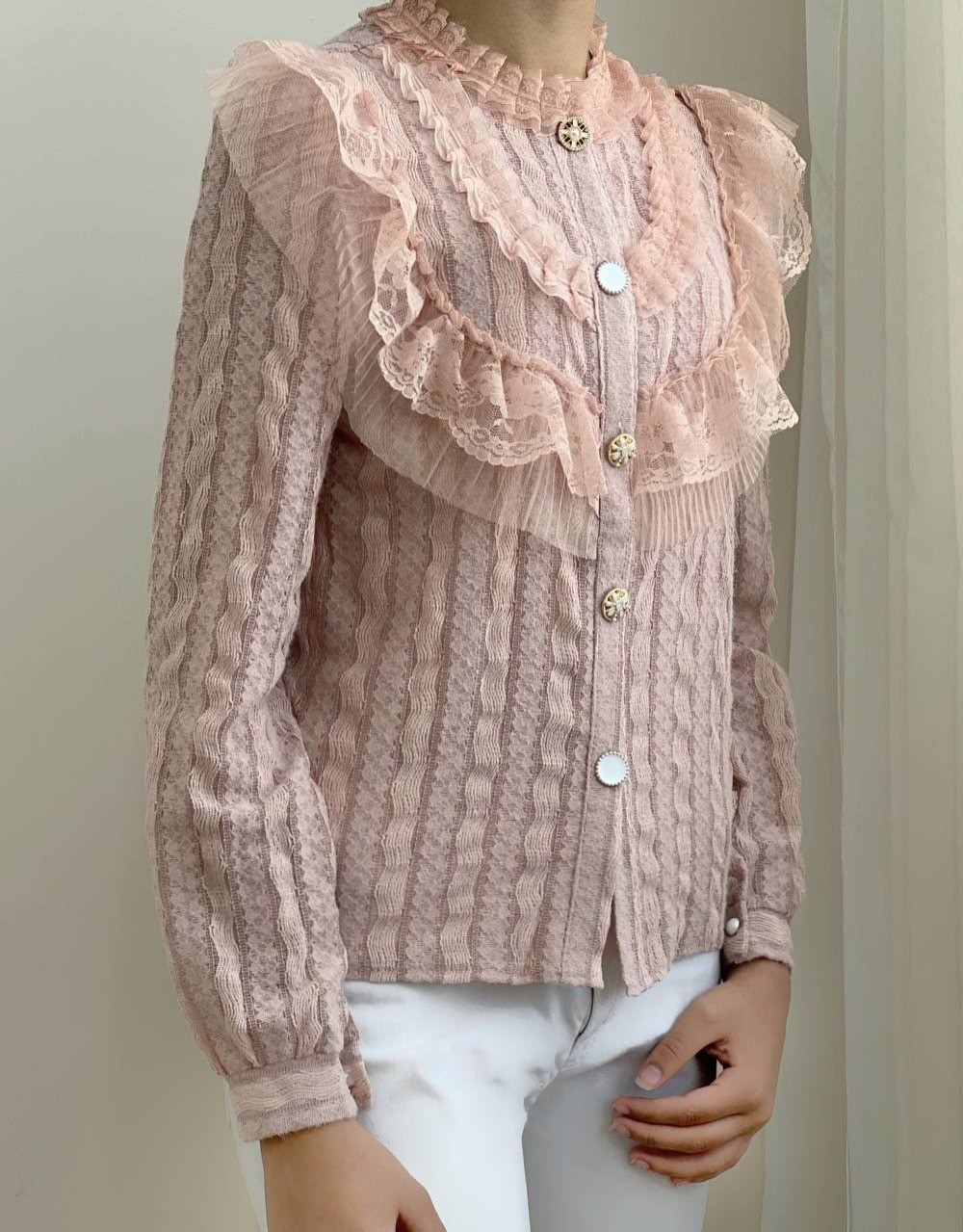 شومیز کالباسی با تاپ کد 1808