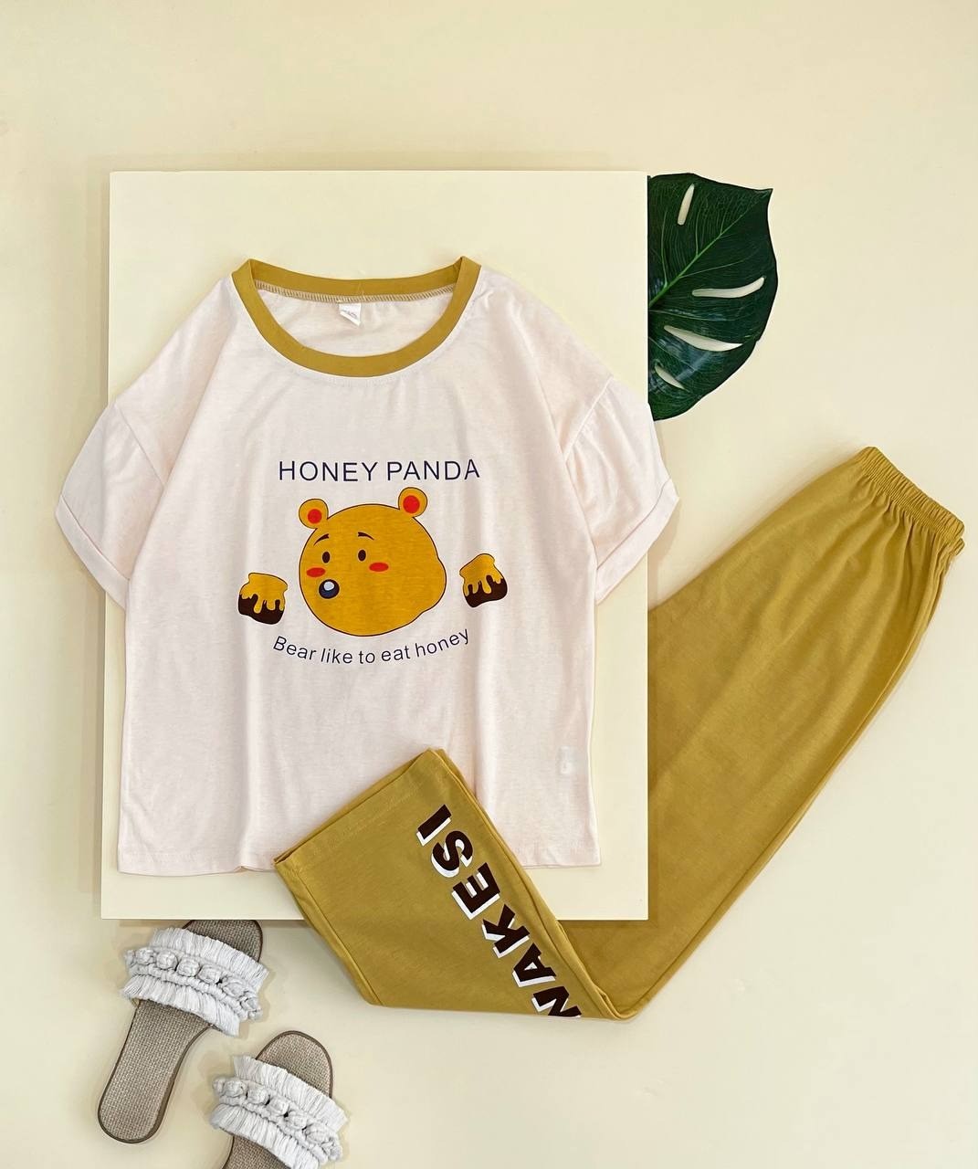 ست بلوز و شلوار راحتی کد 1809