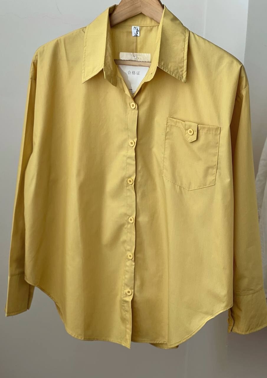 شومیز ساده یقه دار کد 1815