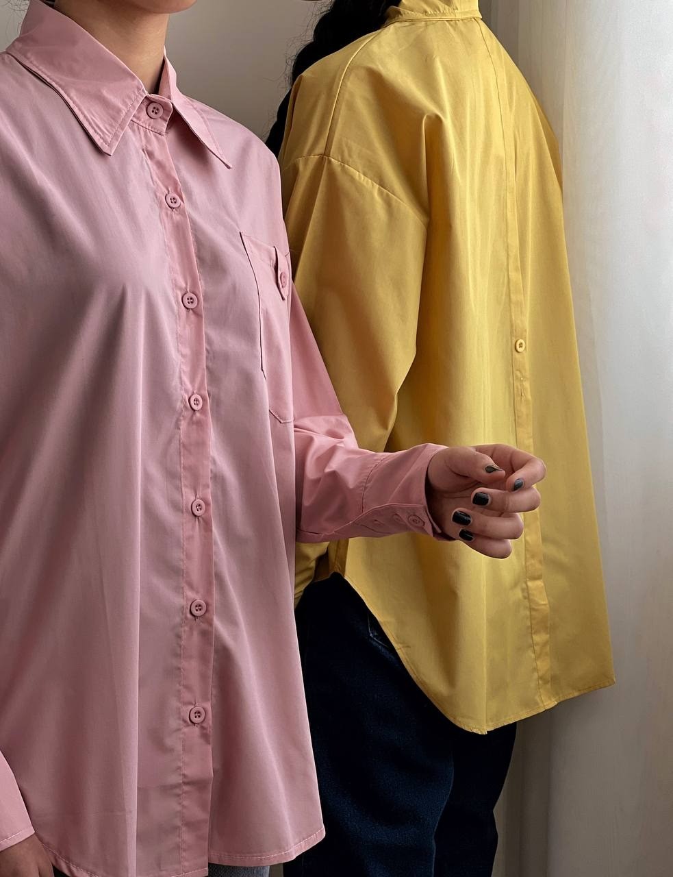 شومیز ساده یقه دار کد 1815