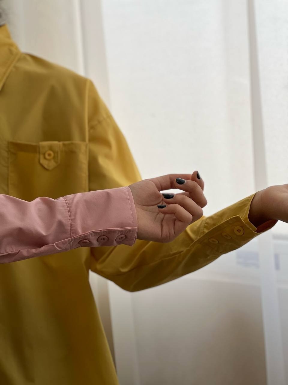 شومیز ساده یقه دار کد 1815