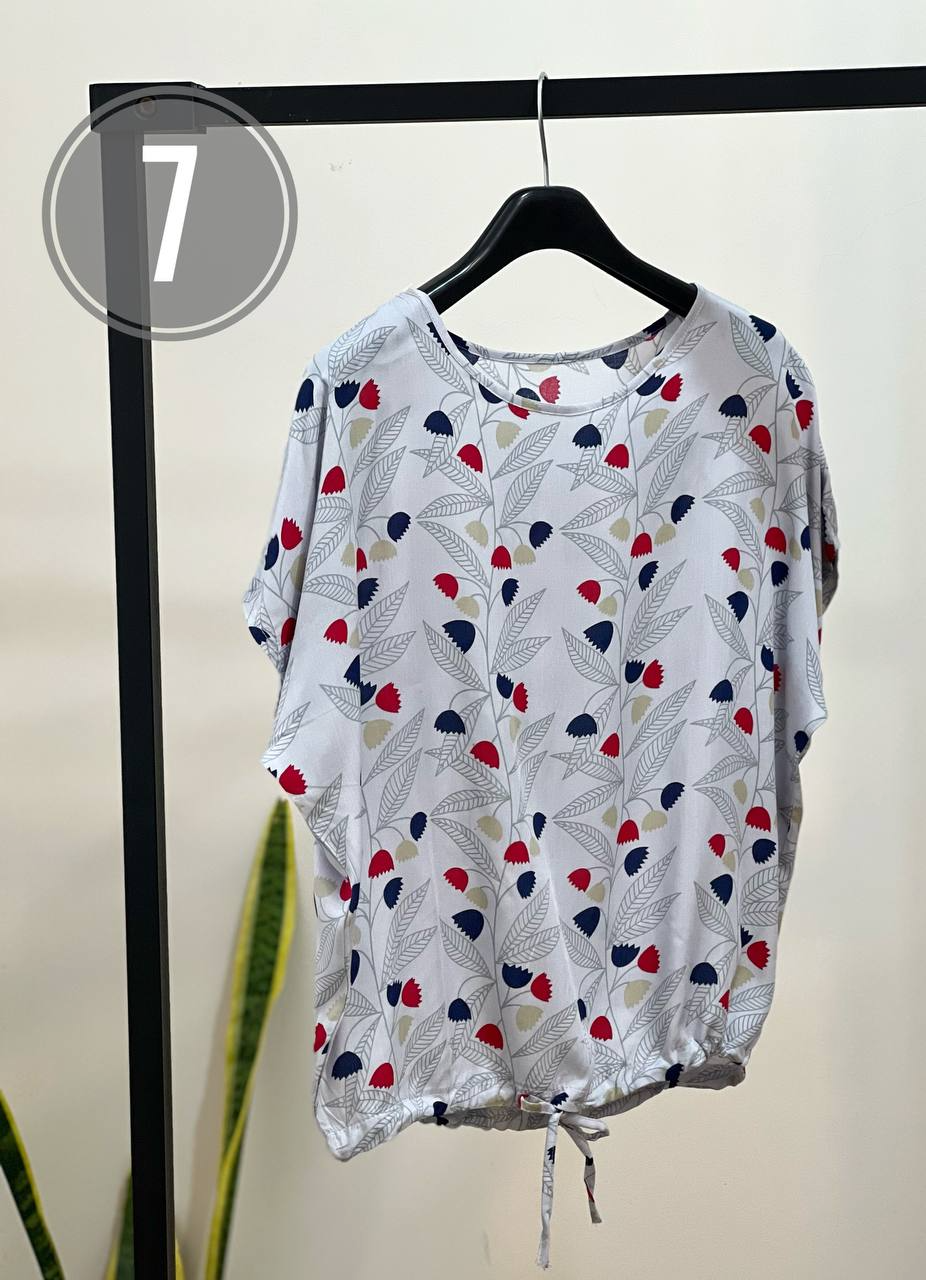 شومیز تمام نخ ‌پایین گت دار کد 1827