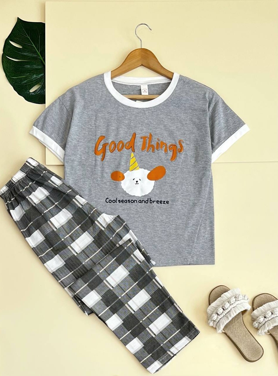 بلوز و شلوار نخ و پنبه کد 1842